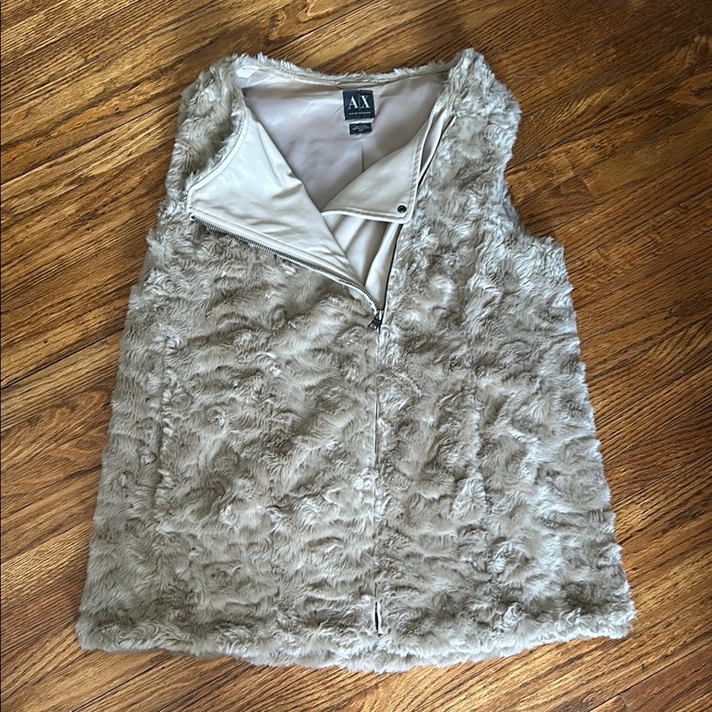 Tan Faux Fur Vest